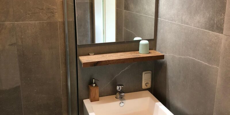 vakantiehuisje douche